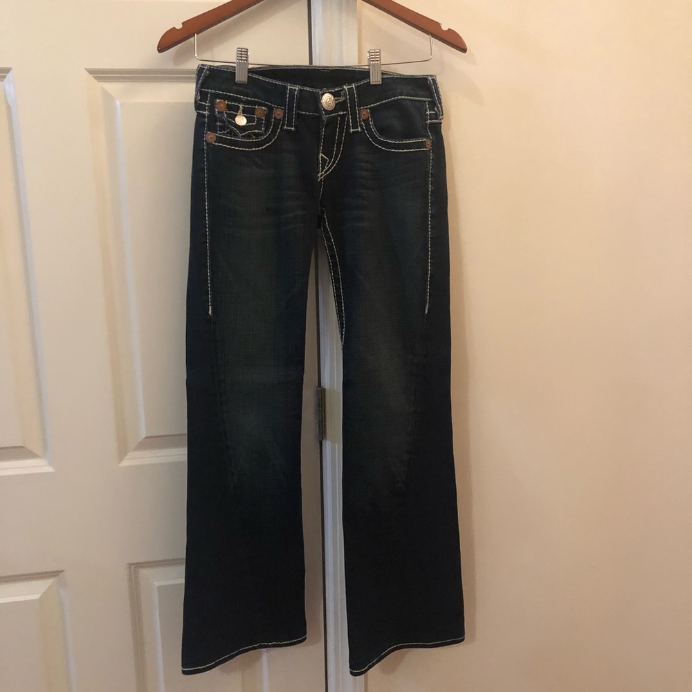 True Religion Joey Big T Dark Jeans Size 26